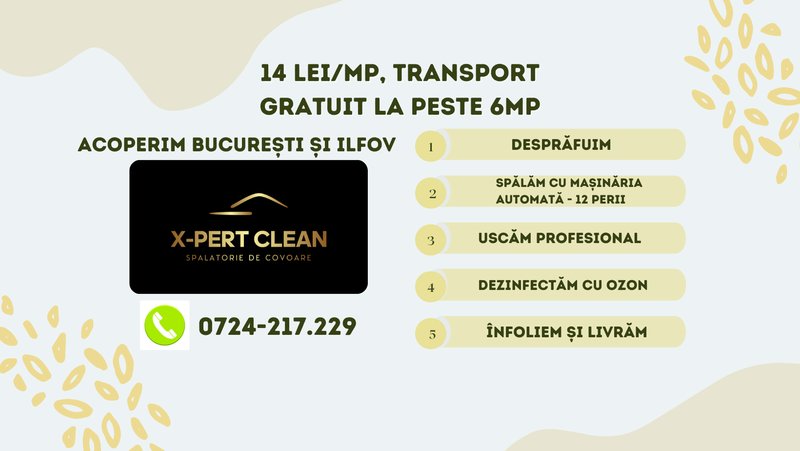 X-Pert Clean - Spalatorie de covoare